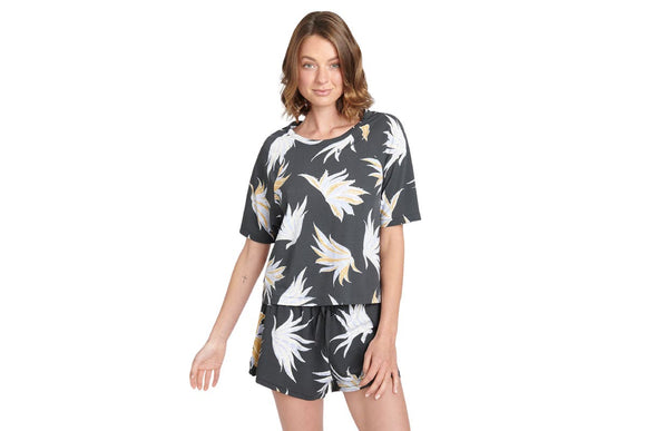 NNEKG Womens Livin Boxy Tee (Print Size XS)