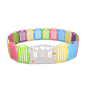 NNEDSZ 19-Panel Plastic Baby Playpen Kids Toddler Fence