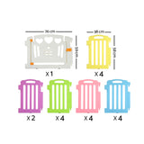NNEDSZ 19-Panel Plastic Baby Playpen Kids Toddler Fence