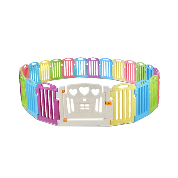 NNEDSZ 23-Panel Plastic Baby Playpen Interactive Kids Toddler