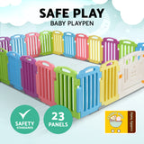 NNEDSZ 23-Panel Plastic Baby Playpen Interactive Kids Toddler