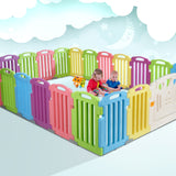 NNEDSZ 23-Panel Plastic Baby Playpen Interactive Kids Toddler