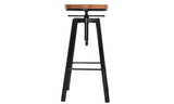 NNEDPE 1 X Vintage Retro Industrial Swivel Bar Stool