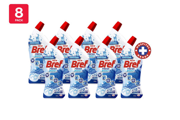 NNEKG Bref Fresh Boost Ocean Toilet Cleaner 450ml Pack of 8