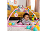 NNEKG Bright Starts 5 in 1 Your Way Ball Play Activity Gym & Ball Pit Rainbow Tropics