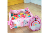 NNEKG Bright Starts 5 in 1 Your Way Ball Play Activity Gym & Ball Pit Rainbow Tropics