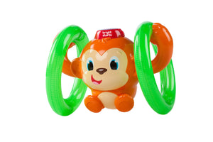 NNEKG Bright Starts Roll & Glow Monkey Toy