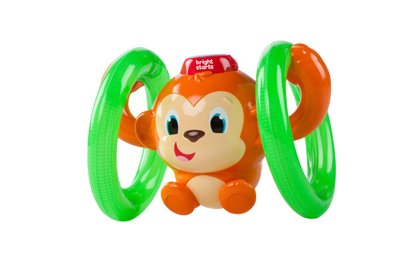NNEKG Bright Starts Roll & Glow Monkey Toy