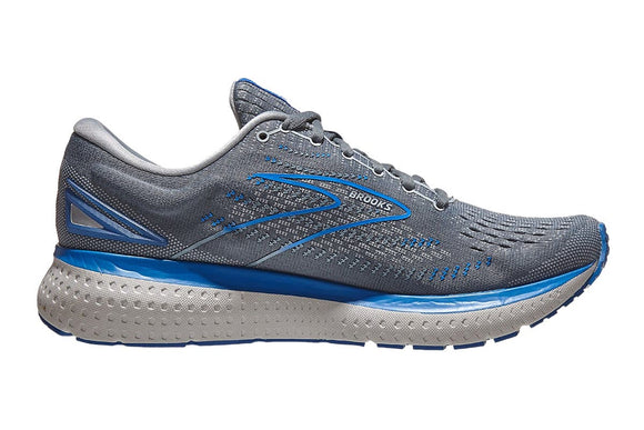 NNEKG Mens Glycerin 19 Running Shoes (Quarry Grey Dark Blue Size 8H US)