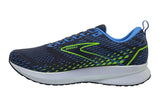NNEKG Mens Levitate 5 Running Shoes (Ink Blue Green Gecko Size 8H US)