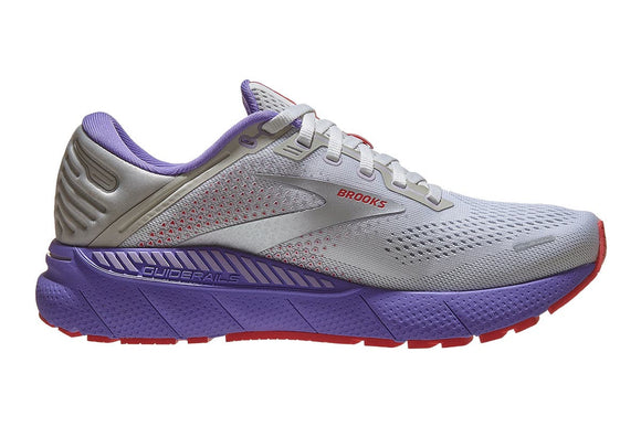 NNEKG Womens Adrenaline GTS 22 Running Shoes (White Coral Purple Size 7H US)