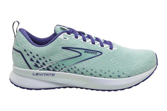NNEKG Womens Levitate 5 Running Shoes (Yucca Navy Blue White Size 6H US)