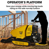 NNEMB MotorisedRide On Tracked Wheelbarrow Dumper-10HP Briggs & Stratton Petrol Engine 500kg Capacity (BPR1000)