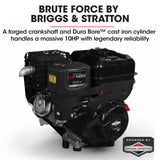 NNEMB MotorisedRide On Tracked Wheelbarrow Dumper-10HP Briggs & Stratton Petrol Engine 500kg Capacity (BPR1000)