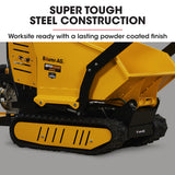 NNEMB MotorisedRide On Tracked Wheelbarrow Dumper-10HP Briggs & Stratton Petrol Engine 500kg Capacity (BPR1000)