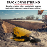 NNEMB MotorisedRide On Tracked Wheelbarrow Dumper-10HP Briggs & Stratton Petrol Engine 500kg Capacity (BPR1000)