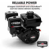 NNEMB Motorised Tracked Wheelbarrow Dumper-Briggs & Stratton CR950 Petrol Engine-300kg Capacity