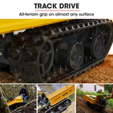 NNEMB Motorised Tracked Wheelbarrow Dumper-Briggs & Stratton CR950 Petrol Engine-300kg Capacity