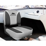 NNEDSZ Set of 2 Folding Swivel Boat Seats - Grey