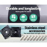 NNEDSZ Set of 2 Folding Boat Seats Seat Marine Seating Set Swivels All Weather Charcoal & Grey
