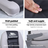 NNEDSZ Set of 2 Folding Boat Seats Seat Marine Seating Set Swivels All Weather Charcoal & Grey