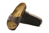 NNEKG Madrid Birkibuc Narrow Fit Sandal (Mocca Size 41 EU)