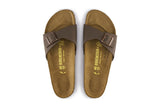 NNEKG Madrid Birkibuc Narrow Fit Sandal (Mocca Size 41 EU)