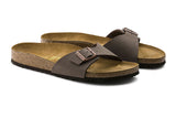NNEKG Madrid Birkibuc Narrow Fit Sandal (Mocca Size 41 EU)