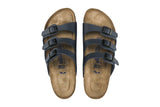 NNEKG Florida Birko Flor Soft Footbed Sandal (Blue Size 36 EU)