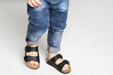 NNEKG Kids Arizona Birko Flor Narrow Fit Sandal (Black Size 29 EU)