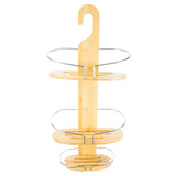 NNEDPE Bamboo Bathroom Shower Caddy Organizer