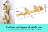 NNEDPE Bamboo Bathroom Shower Caddy Organizer