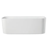 NNEMB Freestanding Bath Tub Gloss Acrylic Round 1750x800x633 White