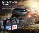 NNEMB Battery Box for Deep Cycle Batteries-with 12V and 2x USB-for Caravan Camper Trailer Boat