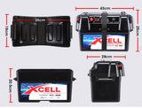 NNEMB Battery Box for Deep Cycle Batteries-with 12V and 2x USB-for Caravan Camper Trailer Boat