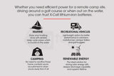 NNEMB 100Ah 12v Lithium-Iron LiFePO4 Deep Cycle Battery with BMS-for Camping-4WD-Solar