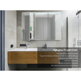NNEDSZ Bathroom Vanity Mirror with Storage Cabinet - White