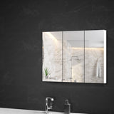 NNEDSZ Bathroom Vanity Mirror with Storage Cabinet - White