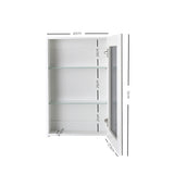 NNEDSZ Bathroom Vanity Mirror with Storage Cavinet - White