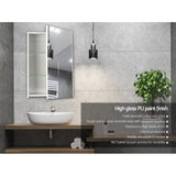 NNEDSZ Bathroom Vanity Mirror with Storage Cavinet - White
