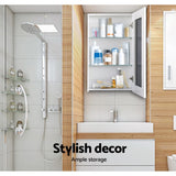 NNEDSZ Bathroom Vanity Mirror with Storage Cavinet - White