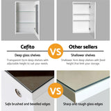 NNEDSZ Bathroom Vanity Mirror with Storage Cavinet - White