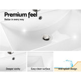 NNEDSZ 750mm Bathroom Vanity Cabinet Unit Wash Basin Sink Storage Freestanding White