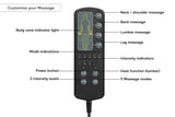 NNEKG Bella Vita Full Body Vibration Massage Mat with Shiatsu Neck Pillow