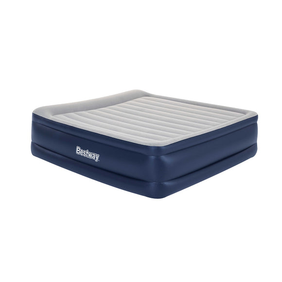 NNEDSZ King Air Bed Inflatable Mattress Sleeping Mat Battery Built-in Pump