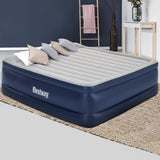 NNEDSZ King Air Bed Inflatable Mattress Sleeping Mat Battery Built-in Pump