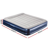NNEDSZ Air Bed Beds Mattress Premium Inflatable Built-in Pump Queen Size