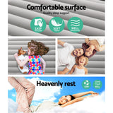 NNEDSZ Air Bed Beds Mattress Premium Inflatable Built-in Pump Queen Size