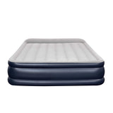 NNEDSZ Queen Air Bed Inflatable Mattress Sleeping Mat Battery Built-in Pump