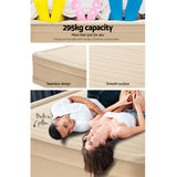 NNEDSZ Air Bed Inflatable Mattress Fortech Built-in AC Pump Home Sleeping